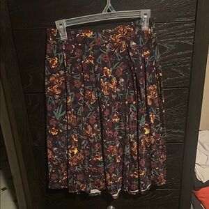 LuLaRoe Dark Floral Midi Skirt